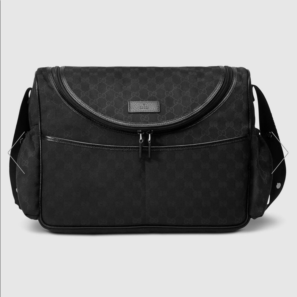 Gucci GG Black Diaper Bag
